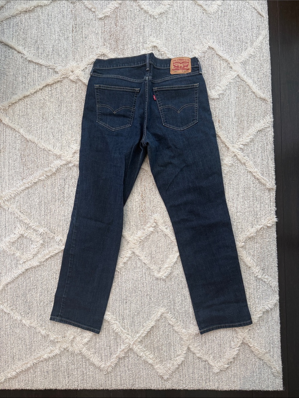 Men’s 541 Levi's Dark Indigo Straight Leg Jeans (athletic fit)
